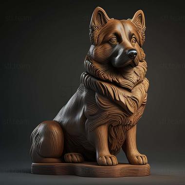 3D model Bulgarian Shepherd dog (STL)